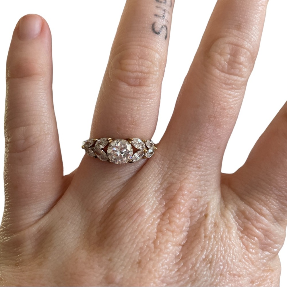 Sterling silver gold covered ring